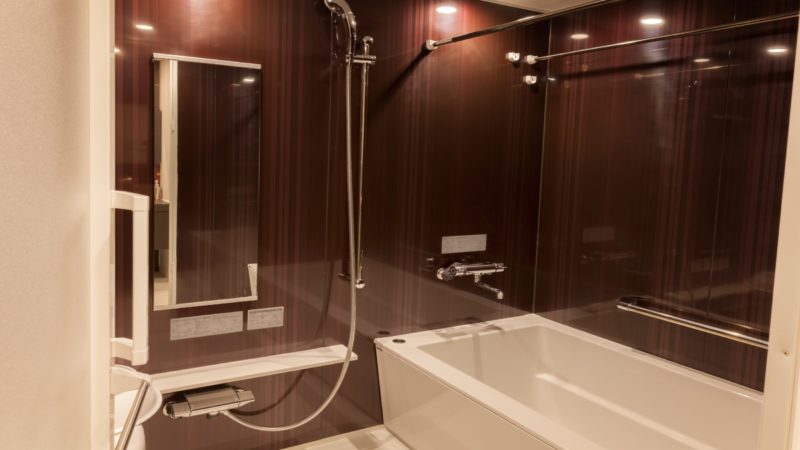 Bathroom with shower and tub